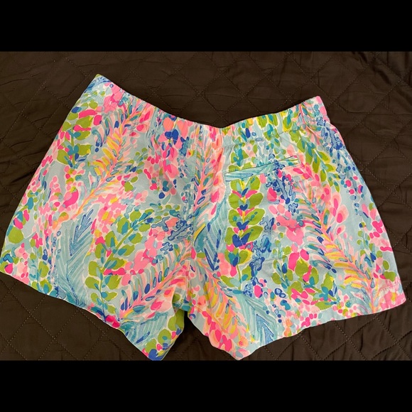 Lilly Pulitzer Ocean View Shorts S Catch the Wave - Picture 2 of 7